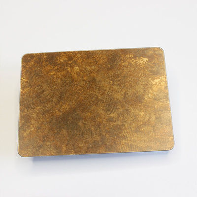 Antyczna dekoracyjna blacha ze stali nierdzewnej Brązowa linia włosów Złota płyta cewki o grubości 4 mm