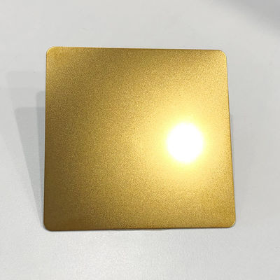 0,5 mm dekoracyjna blacha ze stali nierdzewnej w kolorze złotym, piaskowana Standard JIS