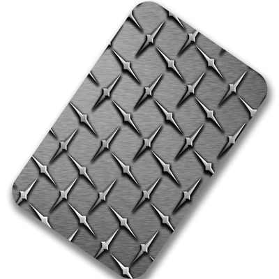 Checkered 430 Blacha ze stali nierdzewnej 0,3-12 mm Dekoracyjne panele ze stali nierdzewnej 4x8