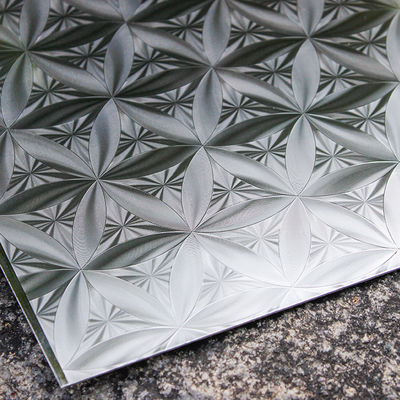 Tłoczona dekoracyjna blacha ze stali nierdzewnej 3D do panelu ściennego
