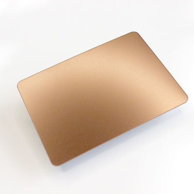 dobra cena 0,6 mm 0,8 mm 304 blacha ze stali nierdzewnej w kolorze różowego złota piaskowana piaskowana w Internecie