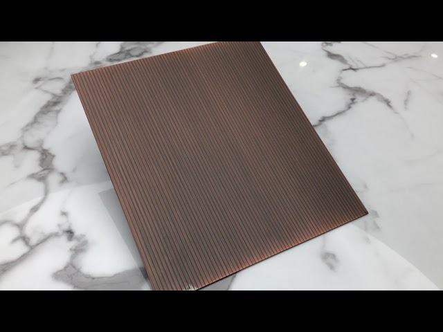 filmy firmowe O 0.03mm Decorative Stainless Steel Sheet Antique Bronze Color Copper Brass Coated Clad