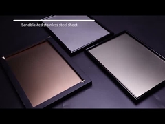 Piaskowanie Bead Blasted ss finish Dekoracyjna krawędź młyna z blachy ze stali nierdzewnej