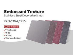 Wyróżnione blachy tekstury ze stali nierdzewnej na zamówienie